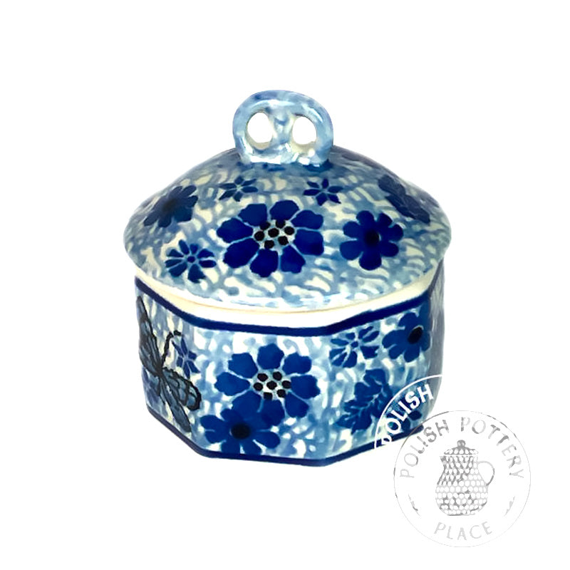 Mini Biscuit/Cookie Jar - Polish Pottery