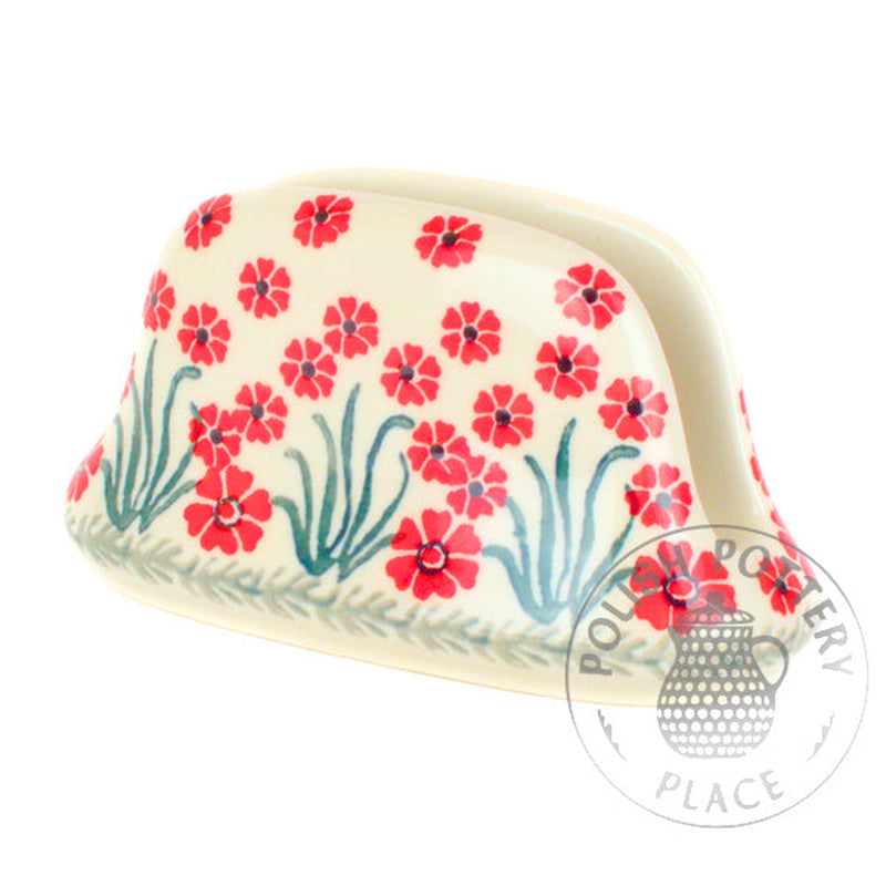 Napkin Holder - Pink Forget-Me-Nots