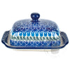 Large Butter Dish - Blue Tulips