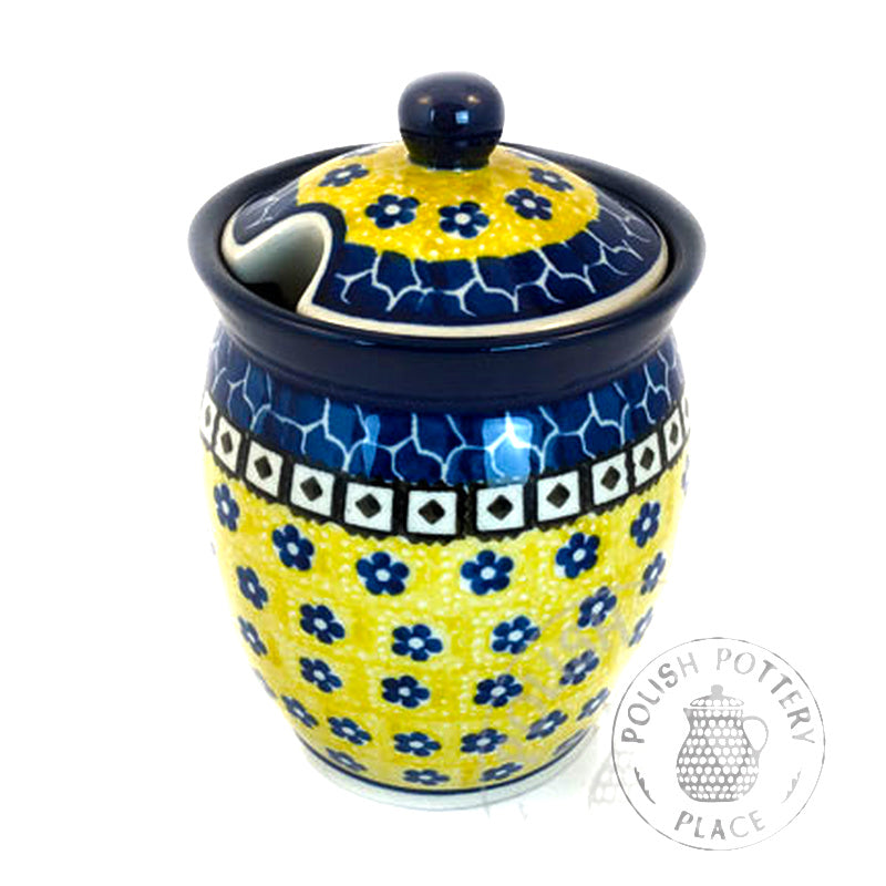 Large Honey Jar - Polish Pottery