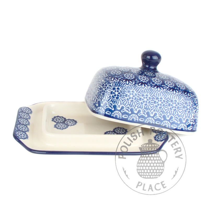 Small Butter Dish - Blue Lace