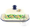 Small Butter Dish - Delicate Peach Flowers