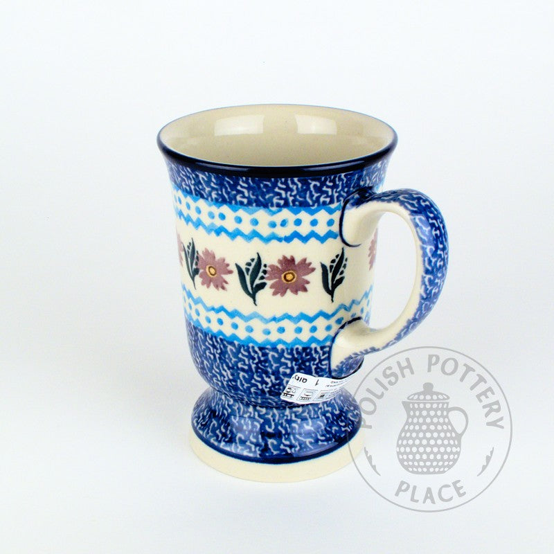 Pedestal Mug - Polish Pottery